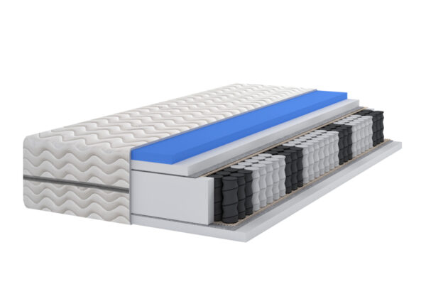 Materac kieszeniowy pocket 7 stref Visco MAX H3/H3